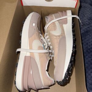 Nike Waffle One NN (Size 7) DO4661-211 "Pearl Sail" Women's Cozy Winter Sneaker